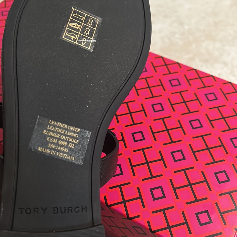 New Tory Burch Miller Pave Leather Sandal - Picture 8 of 13